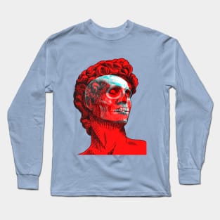 David Skull Interactive Red&Blue Filter T-Shirt Long Sleeve T-Shirt